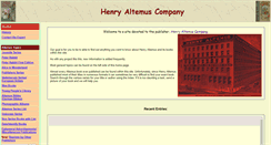 Desktop Screenshot of henryaltemus.com