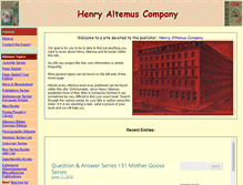 Tablet Screenshot of henryaltemus.com